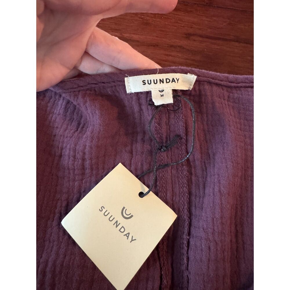 Suunday Gauze Dolman Top NWT Plum - Picture 7 of 14